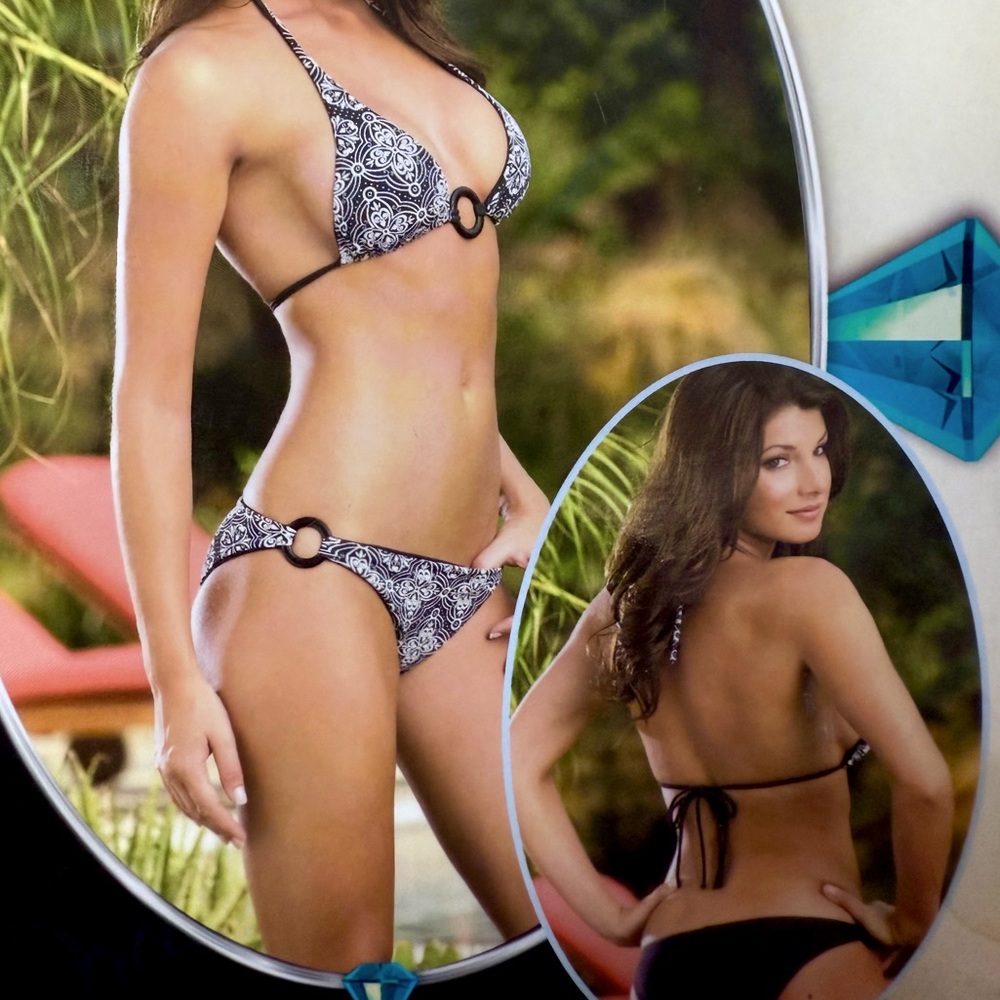 Dreamgirl y2k style deadstock 2 in 1 reversible bikini